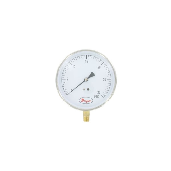 Dwyer Instruments Contractor Pressure Gage, 45Contr Ga 030 P SG5-G0322N